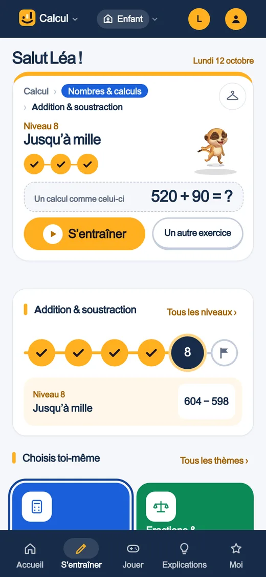 Le parcours d’apprentissage